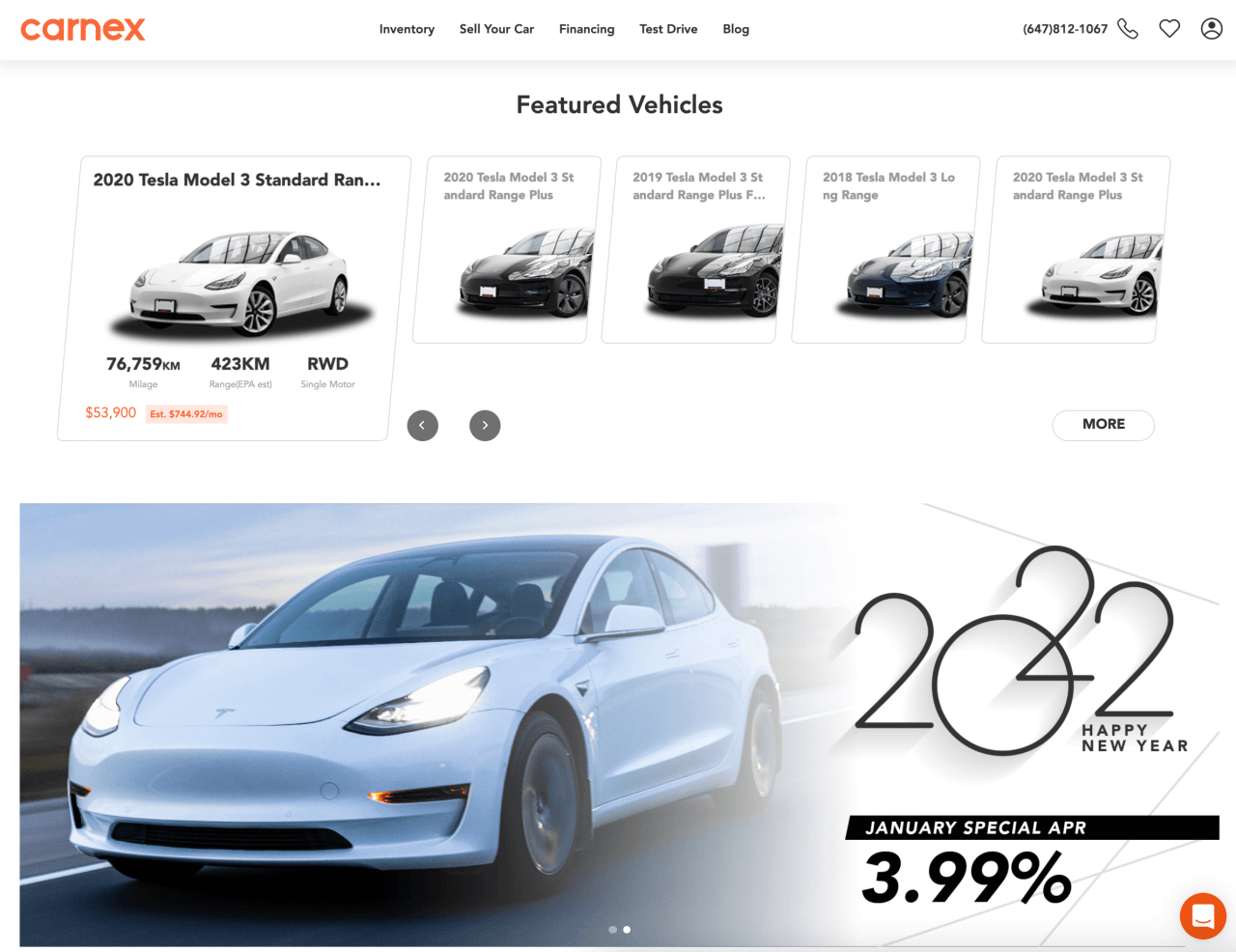 Used electric vehicle. Carnex leading supplier in EV space